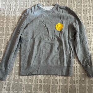 rag & bone Gray Crewneck Sweater with Logo